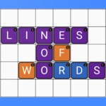 lines of words android application logo